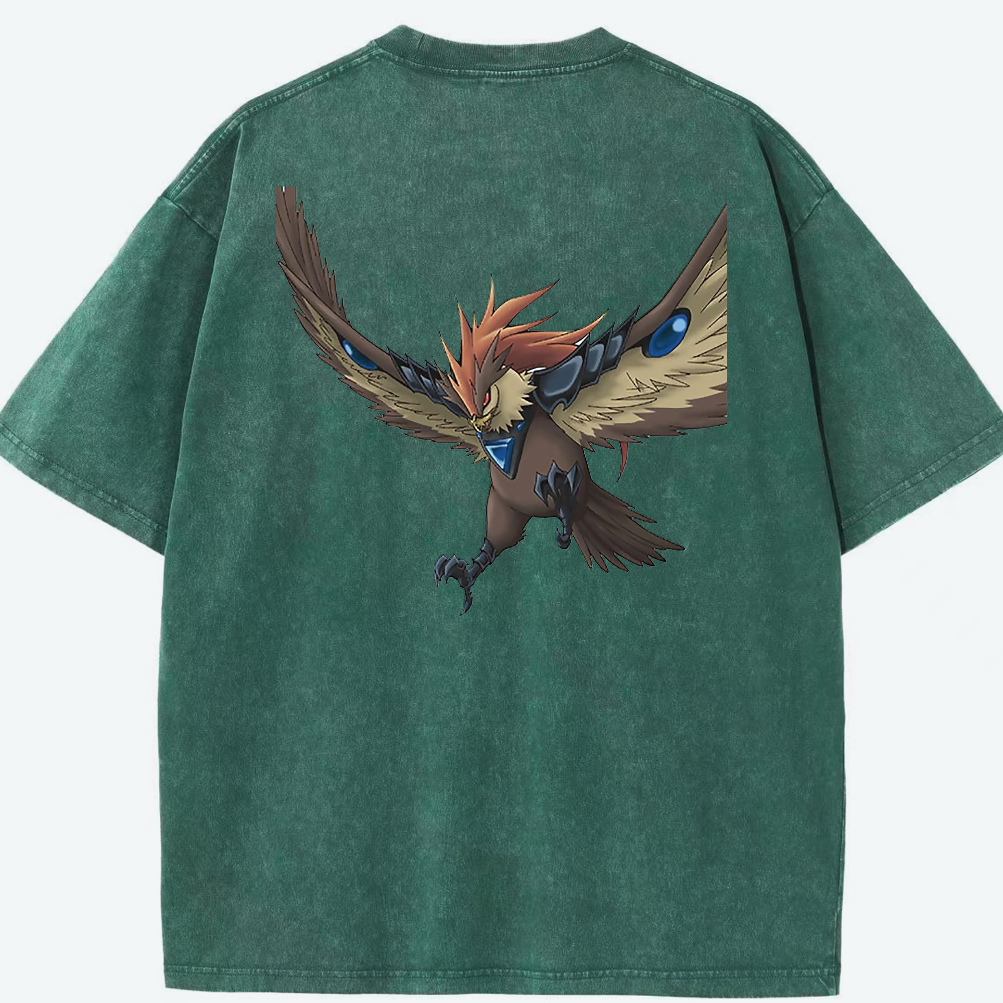 （画像用） 遊☆戯☆王 Yu-Gi-Oh! 綿100% ヴィンテージ風 半袖Tシャツ（背面プリント）